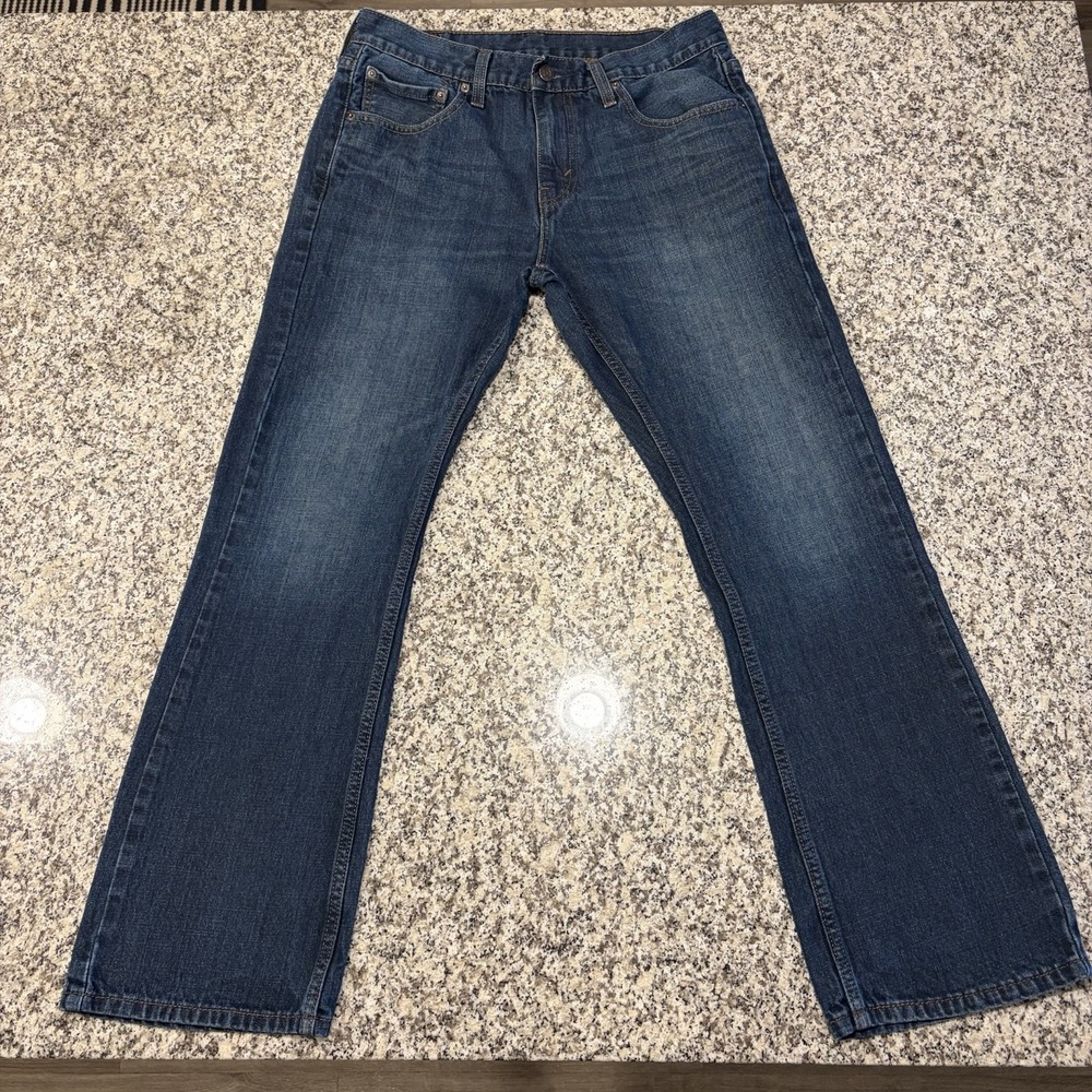 Levis 527 Slim Bootcut Jeans Mens 32x30 Medium Wash Denim Boot Cut Cowboy Pants